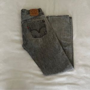 LEVIS 501 GRAY STRAIGHT LEG JEANS